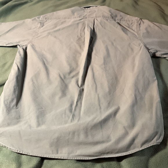 Men’s Carhartt brown, short sleeve, button up shirt.  Pockets on chest.  Size L - Picture 7 of 8